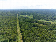 #9: View East, from 120m above the point