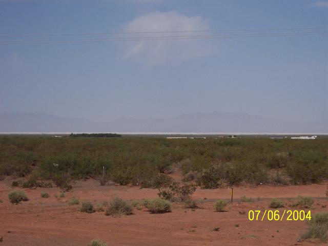 White Sands National Monument in the distance