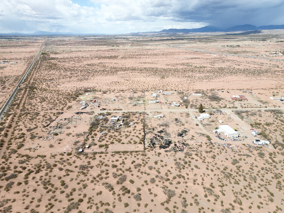 View North, from 120m above the point