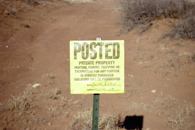 We had seen enough of these signs for a lifetime!
