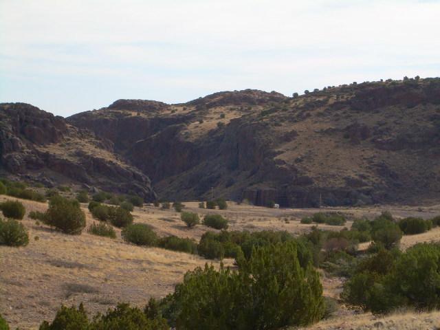 View looking NNE to Box Canyon