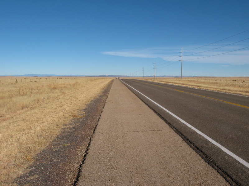 Looking North along Hwy 84.  Prior to I40 being built, this was part of historic Route 66