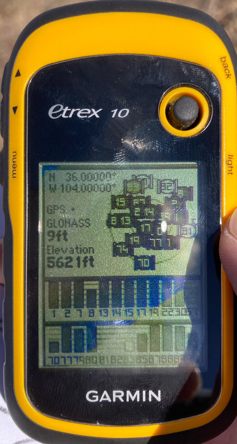 Zeroes on the GPS!