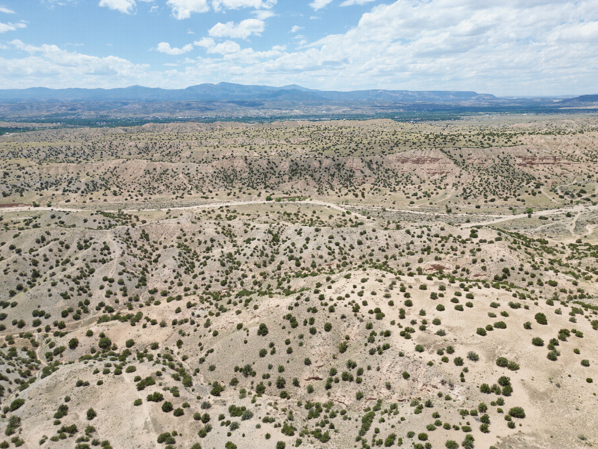 View West, from 120m above the point