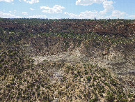 #11: View West (towards "The Kerski Kliffs"), from 120m above the point