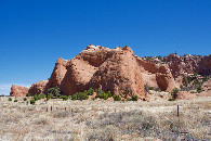 #12: One of the spectacular sandstone formations beside the road, about 15 miles South of the point