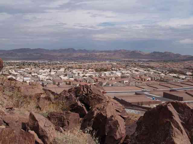 the view east - lots of houses now