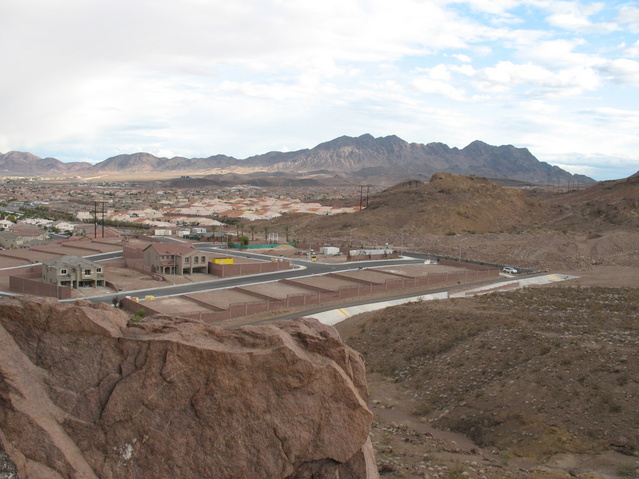 View Southeast Showing Our Car Parked at the End of Mission Drive