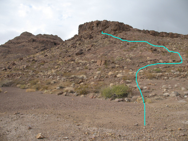Suggested Path up the Hill