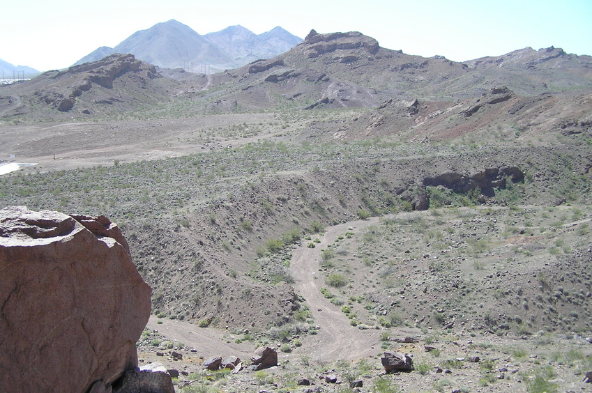 View to the south from the confluence, which seems like another world from the view to the east.