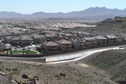 #4: View to the east-southeast from the confluence, showing how close suburbanization has approached.