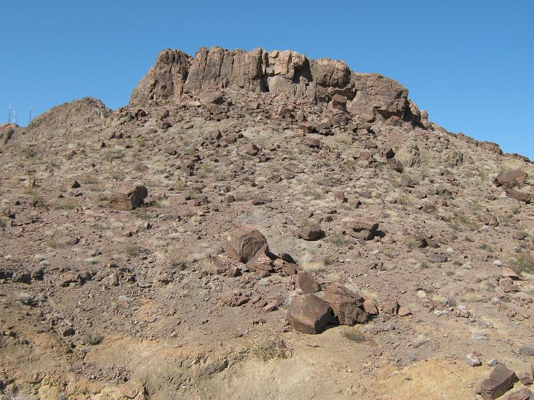 View to the north, taken below the hillside for a better, broader view.