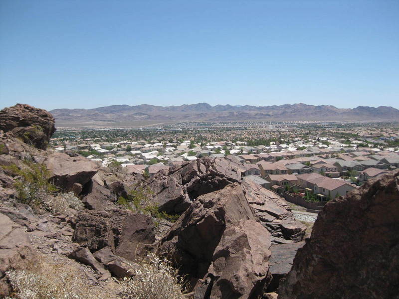 View of the confluence from the west