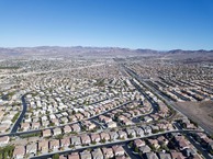 #9: View East (of the suburb of Henderson) from 120 m above the point