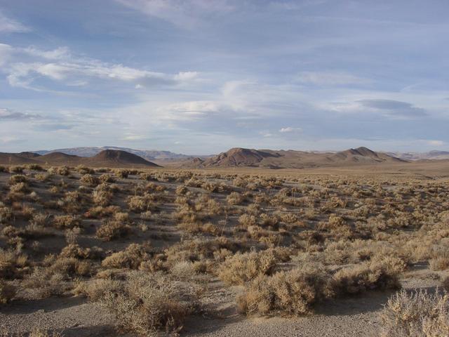 view north from top of hill just above confluence