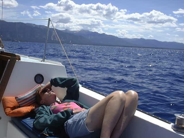 The first mate feeling a little seasick