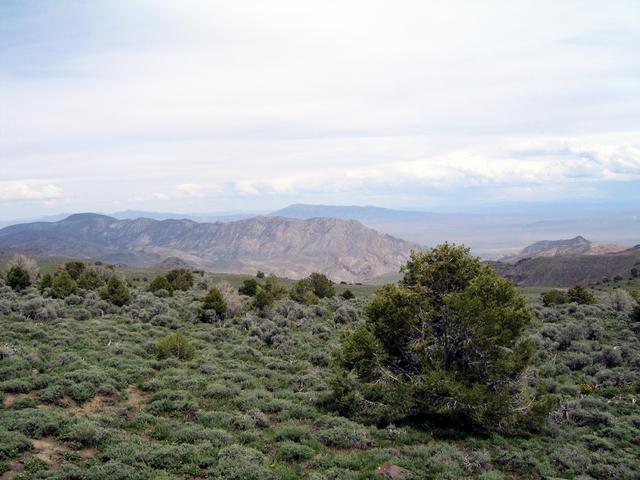 East across Stillwater Range.  Dixie Valley in distance