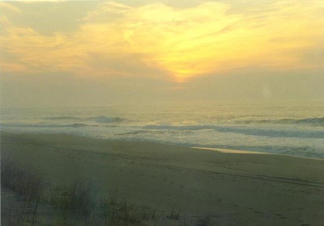 Looking out at the confluence at daybreak