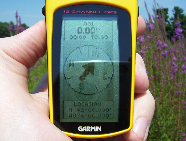 View of GPS screen