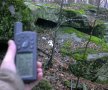 #2: At the confluence.  Camera focused on rock, not GPS (perils of digital cameras).