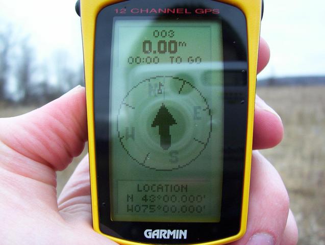 View of GPS screen