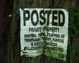 #4: No Tresspassing sign