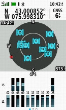 #3: My GPS receiver, 0.1 miles from the point