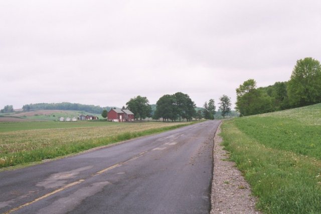 Dairy farm north of confluence.