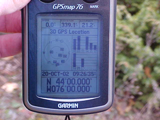 Can you read the coordinates on my GPS receiver?