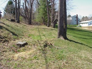 #1: The utility pole easement, site of the 40N 82W confluence.