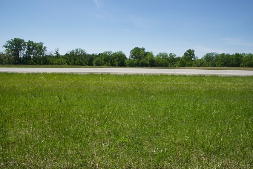 View West (across the highway, from 50 feet west of the point)