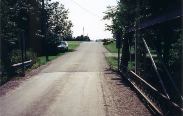 View to the East from the one lane bridge