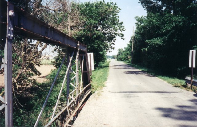 View to the West along the country township road