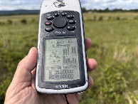 #6: GPS reading at the confluence.  