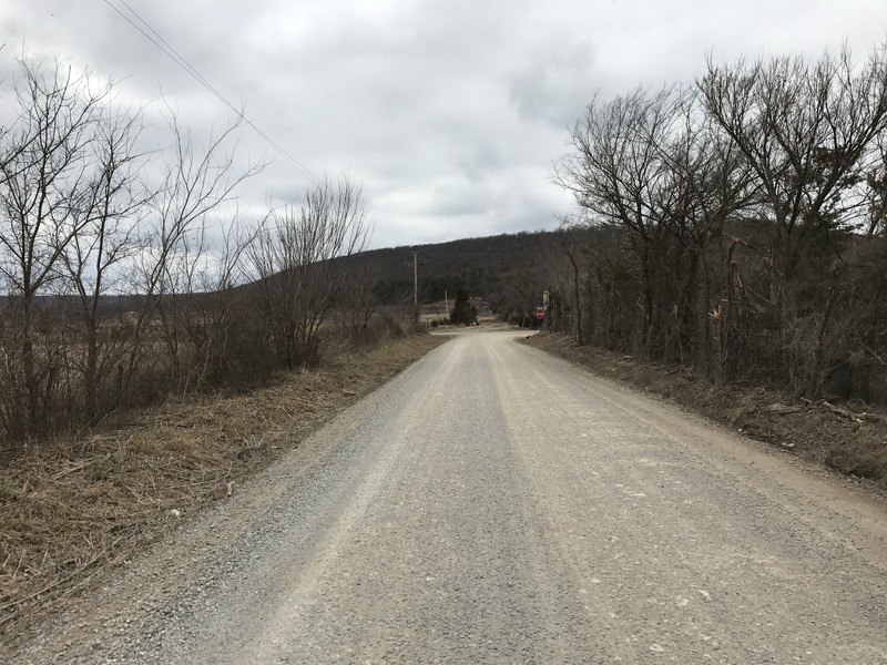 Confluence of 35 North 96 West, looking west.