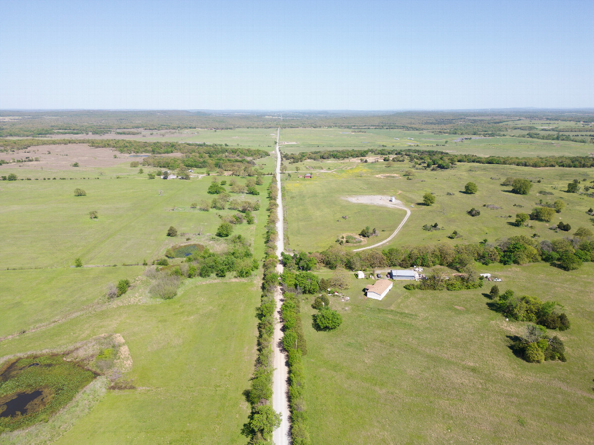 View East, from 120m above the point