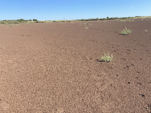 #1: The confluence of 35° north 99° west in the foreground looking northwest.