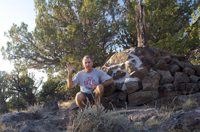 At the Oregon-California-Nevada tripoint, just 0.3 miles from the confluence point