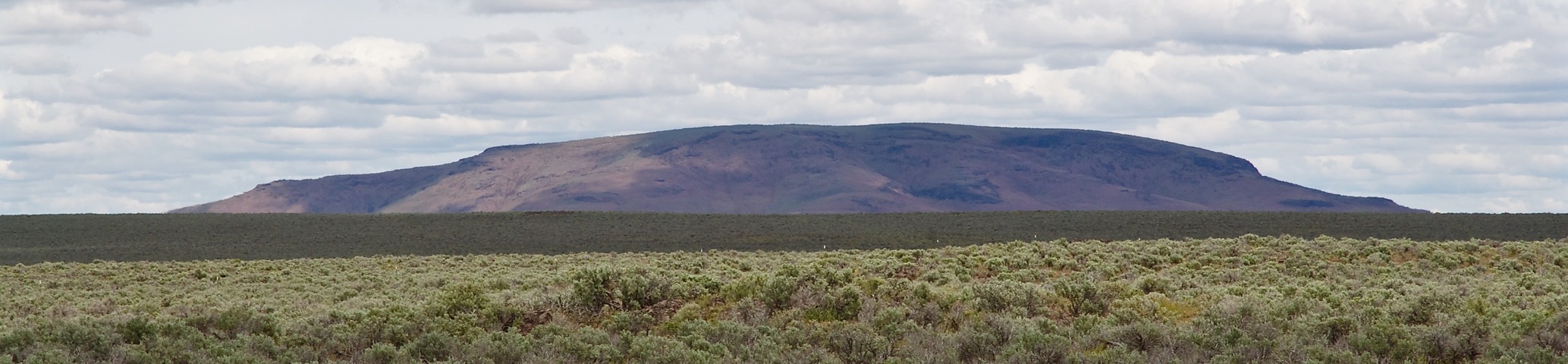 A close-up view of Saddle Butte - 5 miles northeast of the point
