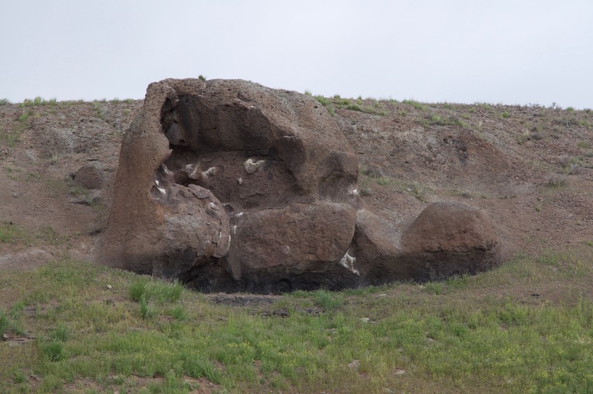 An unusual rock formation, seen en route to the point
