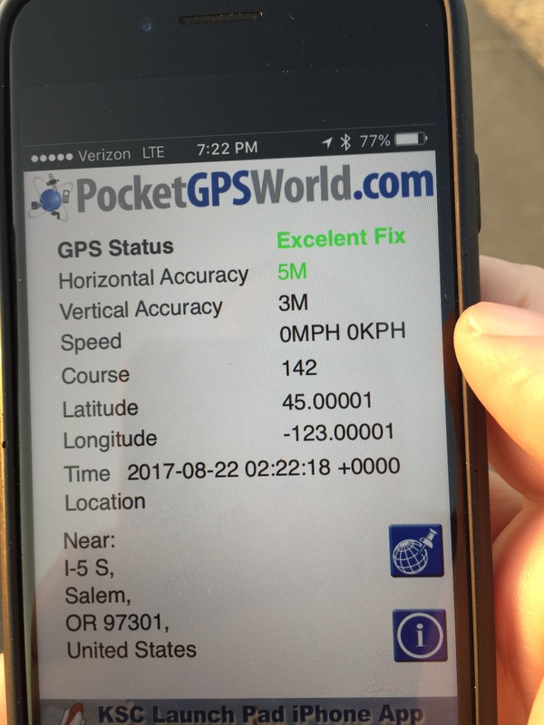 GPS app screenshot