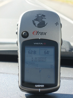 #1: GPS, showing coordinates and speed