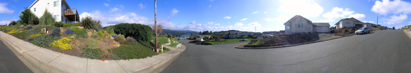 360 degree panorama overlooking Devil's Lake