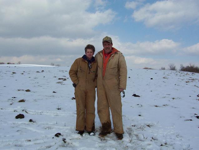 The farmer and his wife at the confluence