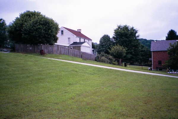 A summertime version of the view from the first visit