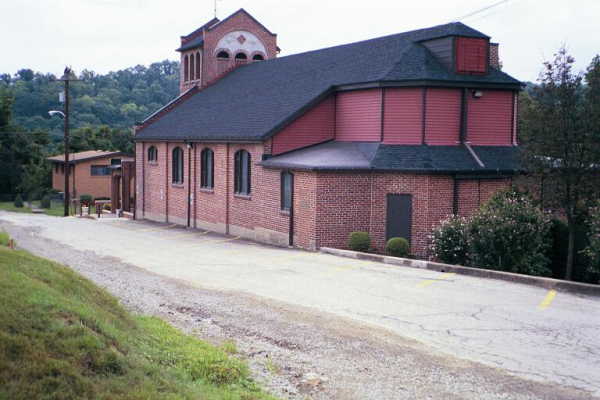 A church nearby the confluence point