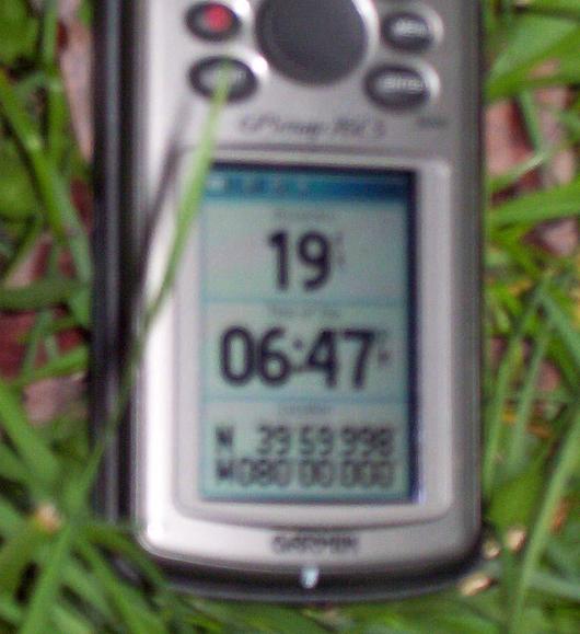 Almost zeros in the grass on the south side of the house.