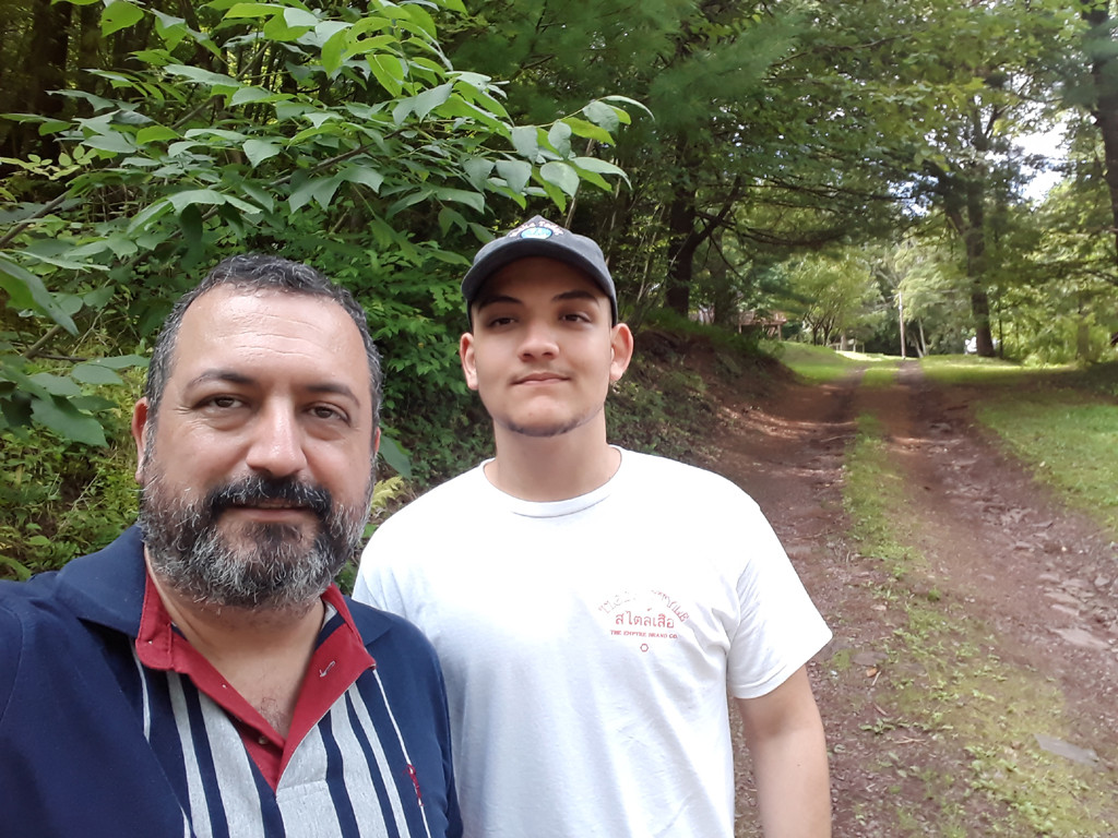 Eu e meu filho na confluência - I and my son at the confluence