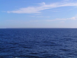 #1: Isla de Mona seen from the Confluence towards NE