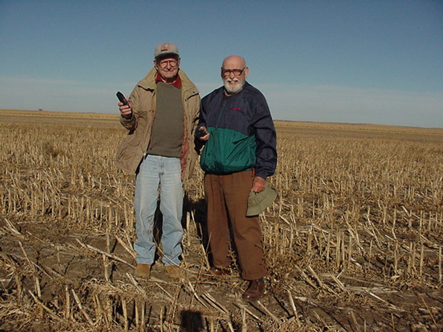 The Ham Radio Operators-Clem Tucker(NØRFS) & Roger Kehm(KØROG) at 44N-99W).